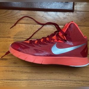 Red Nike Lunar Hyperquickness Men’s Basketball Shoes sz 8.5